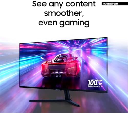 Samsung 34 ViewFinity S50GC Series Ultrawide QHD Monitor  100Hz  5ms  HDR10  AMD FreeSync  Ultrawide Screen  Eye Care  Thin Bezels  PIP  PBP  LS34C50DGANXZA  2023  Black