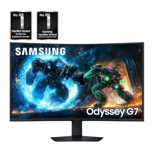 Samsung 37  Odyssey G7  G75F  4K UHD Resolution  165Hz  Curved Gaming Monitor  1ms Response Time  GtG   VESA DisplayHDR  600  AMD FreeSync  Premium Pro  LS37FG75DENXZA  2025