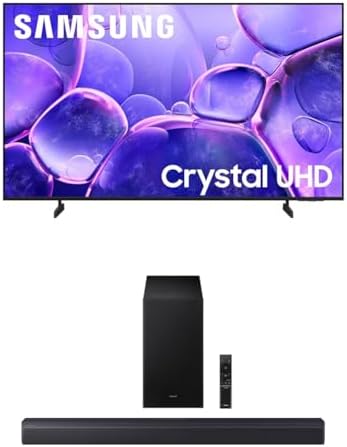 Samsung 43 Inch Class Crystal UHD U8000F 4K Smart TV  2025 Model  Endless Free Content  Crystal Processor 4K  MetalStream Design  Knox Security  Alexa Built in