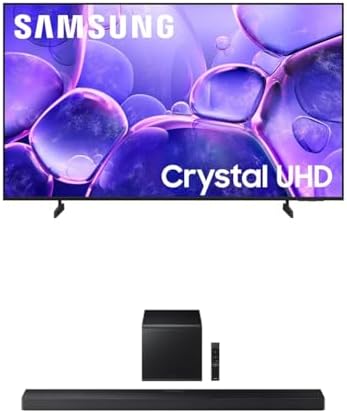 Samsung 43 Inch Class Crystal UHD U8000F 4K Smart TV  2025 Model  Endless Free Content  Crystal Processor 4K  MetalStream Design  Knox Security  Alexa Built in