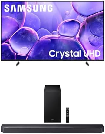 Samsung 43 Inch Class Crystal UHD U8000F 4K Smart TV  2025 Model  Endless Free Content  Crystal Processor 4K  MetalStream Design  Knox Security  Alexa Built in