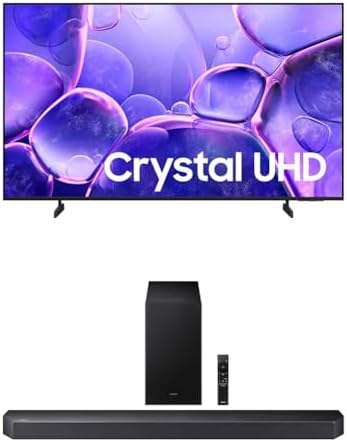 Samsung 43 Inch Class Crystal UHD U8000F 4K Smart TV  2025 Model  Endless Free Content  Crystal Processor 4K  MetalStream Design  Knox Security  Alexa Built in