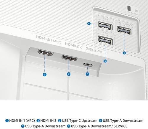 Samsung 43  Smart Monitor M7  M70F  4K UHD Display  Samsung Vision AI  Smart TV Apps  Gaming Hub  USB C  HDMI and USB A  Black  LS43FM702UNXZA  2025