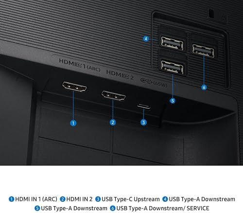 Samsung 43  Smart Monitor M7  M70F  4K UHD Display  Samsung Vision AI  Smart TV Apps  Gaming Hub  USB C  HDMI and USB A  Black  LS43FM702UNXZA  2025