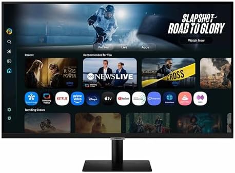 Samsung 43  Smart Monitor M7  M70F  4K UHD Display  Samsung Vision AI  Smart TV Apps  Gaming Hub  USB C  HDMI and USB A  Black  LS43FM702UNXZA  2025