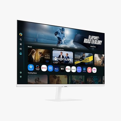Samsung 43  Smart Monitor M7  M70F  4K UHD Display  Samsung Vision AI  Smart TV Apps  Gaming Hub  USB C  HDMI and USB A  Black  LS43FM702UNXZA  2025