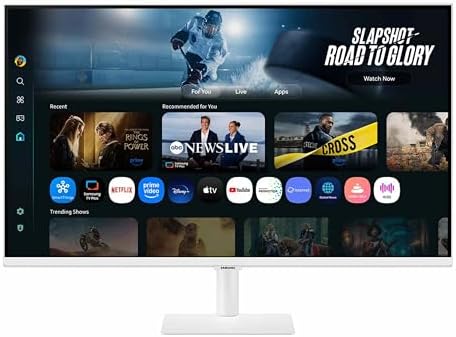 Samsung 43  Smart Monitor M7  M70F  4K UHD Display  Samsung Vision AI  Smart TV Apps  Gaming Hub  USB C  HDMI and USB A  Black  LS43FM702UNXZA  2025
