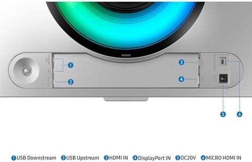 Samsung 49 Odyssey G93SC Series Curved Gaming Monitor  QD OLED  240Hz  0 03ms  DQHD  G Sync Compatible  FreeSync Premium Pro  Adjustable Stand