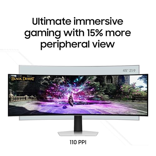 Samsung 49 Odyssey OLED  G93SC  Series Curved Gaming Monitor w QD OLED  240Hz  0 03ms  DQHD  G Sync Compatible  AMD FreeSync Premium Pro Height Adjustable Stand 3 Yr Warranty LS49CG932SNXZA
