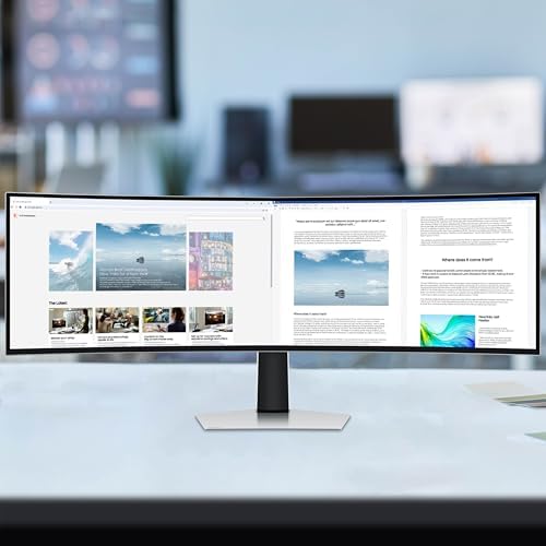 Samsung 49 Odyssey OLED  G93SC  Series Curved Gaming Monitor w QD OLED  240Hz  0 03ms  DQHD  G Sync Compatible  AMD FreeSync Premium Pro Height Adjustable Stand 3 Yr Warranty LS49CG932SNXZA