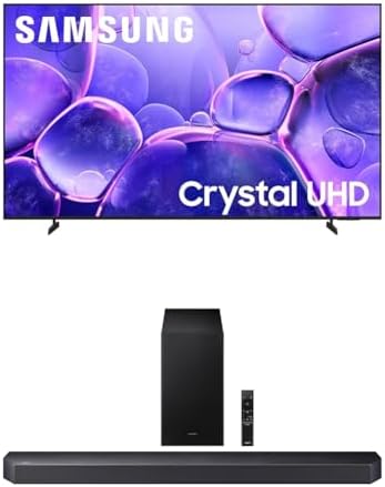 Samsung 50 Inch Class Crystal UHD U8000F 4K Smart TV  2025 Model  Endless Free Content  Crystal Processor 4K  MetalStream Design  Knox Security  Alexa Built in