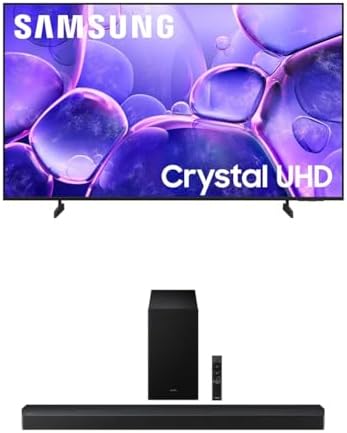 Samsung 50 Inch Class Crystal UHD U8000F 4K Smart TV  2025 Model  Endless Free Content  Crystal Processor 4K  MetalStream Design  Knox Security  Alexa Built in