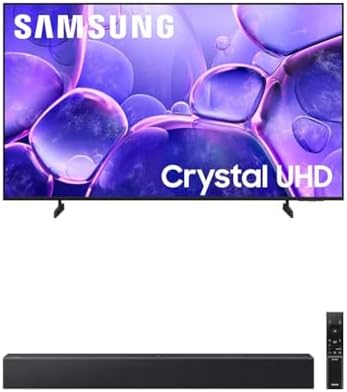 Samsung 55 Inch Class Crystal UHD U8000F 4K Smart TV  2025 Model  Endless Free Content  Crystal Processor 4K  MetalStream Design  Knox Security  Compatible with Alexa
