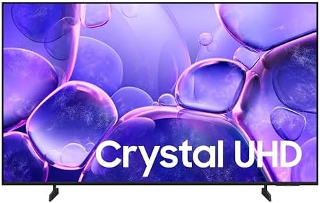Samsung 55 Inch Class Crystal UHD U8000F 4K Smart TV  2025 Model  Endless Free Content  Crystal Processor 4K  MetalStream Design  Knox Security  Compatible with Alexa