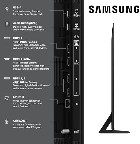 Samsung 75 Inch Class Neo QLED QN70F 4K Mini LED Smart TV  2025 Model  NQ4 AI Gen2 Processor  Quantum Matrix Technology Slim  Motion Xcelerator 144Hz  Samsung Vision AI  Alexa Built in