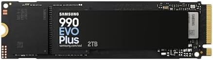 Samsung 990 EVO Plus SSD 1TB  PCIe Gen 4x4  Gen 5x2 M 2 2280  Speeds Up to 7 150 MB/s  Upgrade Storage for PC/Laptops  HMB Technology and Intelligent Turbowrite 2 0   MZ V9S1T0B/AM 