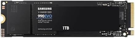 Samsung 990 EVO Plus SSD 1TB  PCIe Gen 4x4  Gen 5x2 M 2 2280  Speeds Up to 7 150 MB/s  Upgrade Storage for PC/Laptops  HMB Technology and Intelligent Turbowrite 2 0   MZ V9S1T0B/AM 