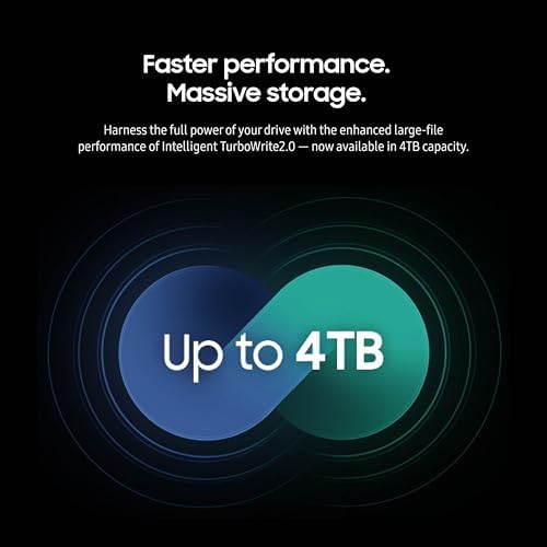 Samsung 990 EVO Plus SSD 1TB  PCIe Gen 4x4  Gen 5x2 M 2 2280  Speeds Up to 7 150 MB/s  Upgrade Storage for PC/Laptops  HMB Technology and Intelligent Turbowrite 2 0   MZ V9S1T0B/AM 
