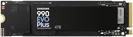Samsung 990 EVO Plus SSD 1TB  PCIe Gen 4x4  Gen 5x2 M 2 2280  Speeds Up to 7 150 MB/s  Upgrade Storage for PC/Laptops  HMB Technology and Intelligent Turbowrite 2 0   MZ V9S1T0B/AM 