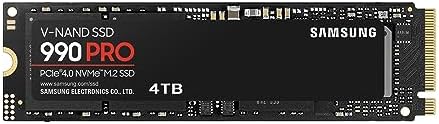 Samsung 990 PRO SSD 1TB PCIe 4 0 M 2 2280 Internal Solid State Hard Drive  Seq  Read Speeds Up to 7 450 MB/s for High End Computing  Gaming  and Heavy Duty Workstations  MZ V9P1T0B/AM