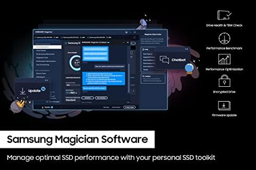 Samsung 990 PRO SSD 1TB PCIe 4 0 M 2 2280 Internal Solid State Hard Drive  Seq  Read Speeds Up to 7 450 MB/s for High End Computing  Gaming  and Heavy Duty Workstations  MZ V9P1T0B/AM