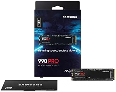 Samsung 990 PRO SSD 1TB PCIe 4 0 M 2 2280 Internal Solid State Hard Drive  Seq  Read Speeds Up to 7 450 MB/s for High End Computing  Gaming  and Heavy Duty Workstations  MZ V9P1T0B/AM