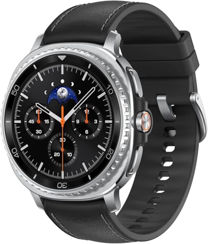 Samsung Galaxy Ai Watch 8 Classic Latin American Version SM L500NZ  46mm  Bluetooth Wellness Tips Heart Rate Sleep to Workout Fitness Tracker  Silver Black Band SM L500NZKALTA 