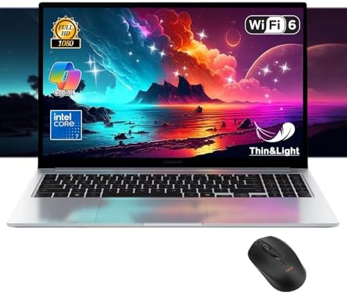 Samsung Galaxy Book4 2024 Business Laptop 15 6 FHD IPS 10 Core Intel 7 150U 16GB LPDDR4 512GB SSD Intel Graphics Wi Fi 6 Backlit Keyboard Fingerprint Win11 Home w/ONT 32GB USB