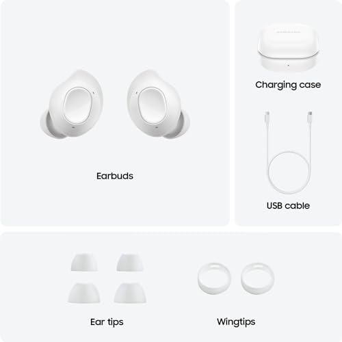 Samsung Galaxy Buds FE True Wireless Bluetooth Earbuds  Comfort and Secure in Ear Fit  Auto Switch Audio  Touch Control  Built in Voice Assistant  Graphite  US Version  1Yr Manufacturer Warranty 