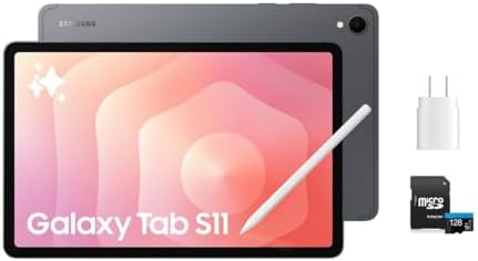 Samsung Galaxy S11 256GB Android Tablet   International Version   11 Display with S Pen   45W Fast Charger   128GB microSD Card   Wi Fi  All Day Battery  High Performance Tablet