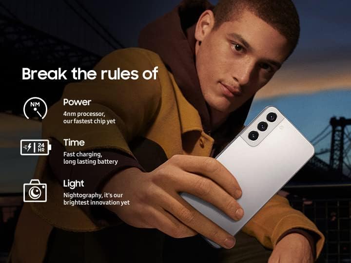 Samsung Galaxy S22 Smartphone  Factory Unlocked Android Cell Phone  128GB  8K Camera & Video  Brightest Display  Long Battery Life  Fast 4nm Processor  US Version  Phantom Black  Renewed 