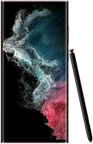 Samsung Galaxy S22 Ultra 5G  US Version  128GB  Burgundy   AT&T  Renewed 