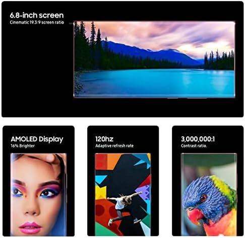 Samsung Galaxy S22 Ultra 5G  US Version  128GB  Burgundy   AT&T  Renewed 