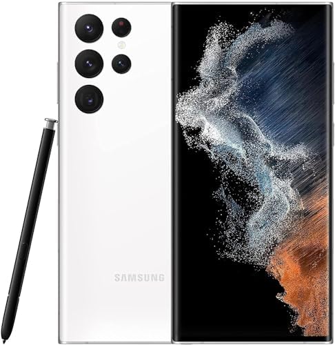 Samsung Galaxy S22 Ultra 5G, versión estadounidense, 128GB, borgoña - Desbloqueado (renovado)