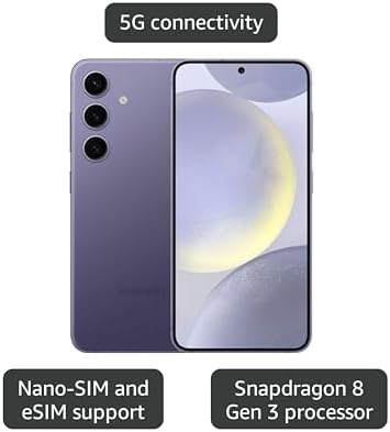 Samsung Galaxy S24 5G  US Version  128GB  Onyx Black   Unlocked  Renewed 