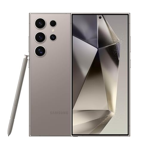 Samsung Galaxy S24 Ultra Cell Phone  256GB AI Smartphone  Unlocked Android  200MP  100x Zoom Cameras  Fast Processor  Long Battery Life  Edge to Edge Display  S Pen  US Version  2024  Titanium Gray