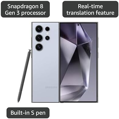 Samsung Galaxy S24 Ultra 5G  US Version  256GB  Titanium Violet   Unlocked  Renewed 