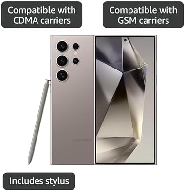 Samsung Galaxy S24 Ultra 5G  US Version  256GB  Titanium Violet   Unlocked  Renewed 