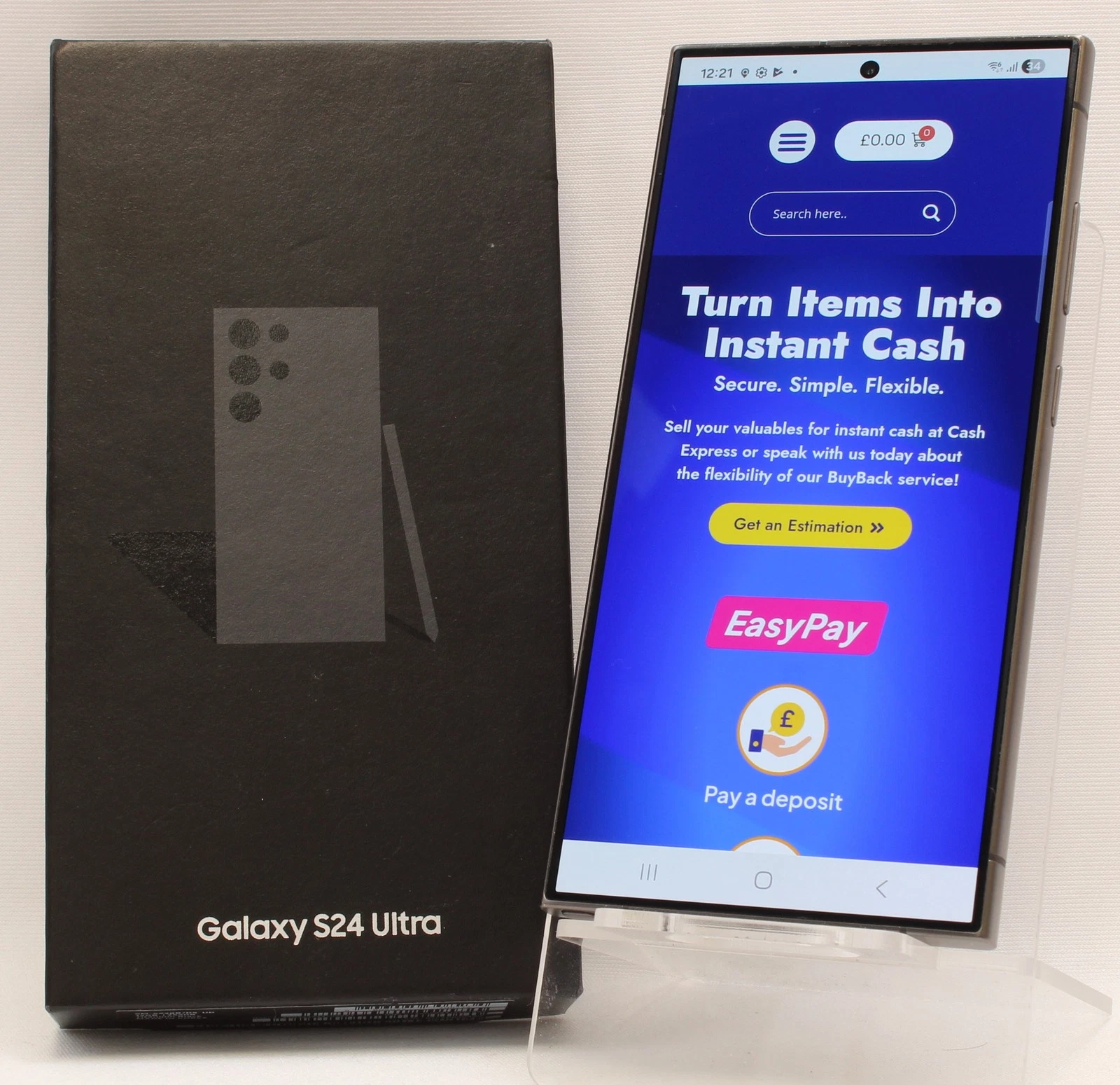 Samsung Galaxy S24 Ultra 256GB Black Smartphone Network Unlocked   Boxed  B 