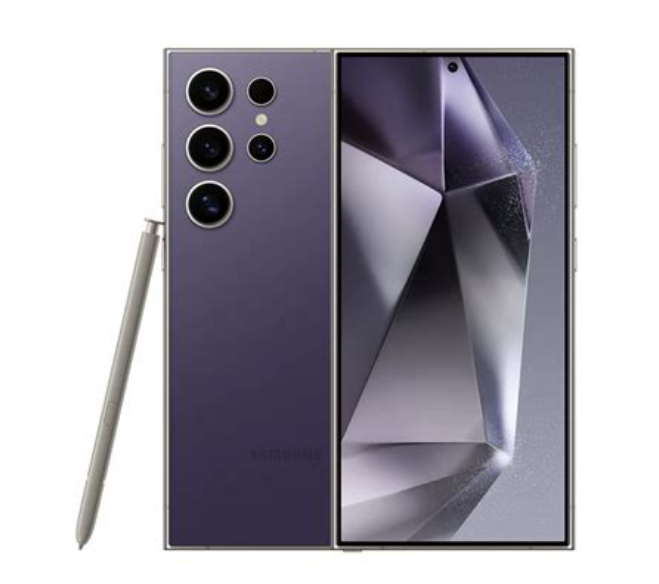 Samsung Galaxy S24 Ultra SM S928U US Cellular Only 256GB Titanium Violet Good