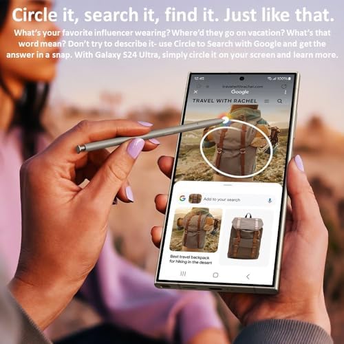 Samsung Galaxy S24 Ultra 5G  256GB  Titanium Violet   Unlocked  Renewed 