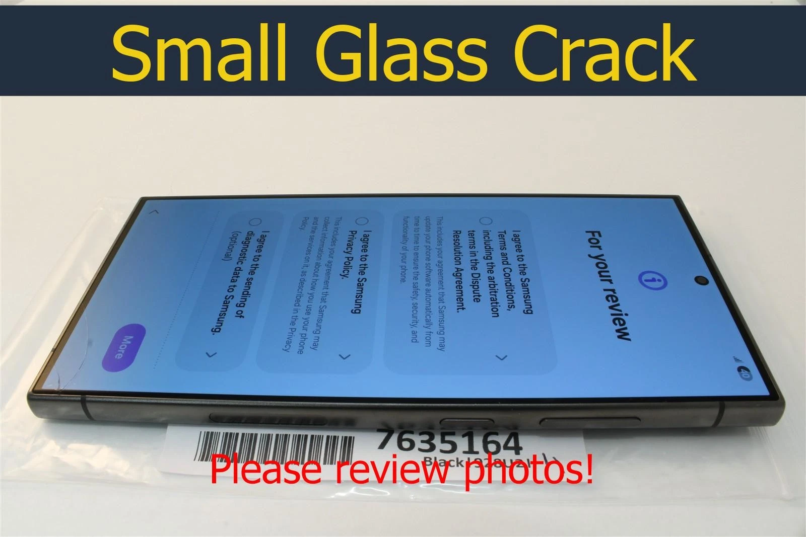 Samsung Galaxy S24 Ultra 256GB Negro Desbloqueado AT&T T-Mobile Verizon GSM 7635164