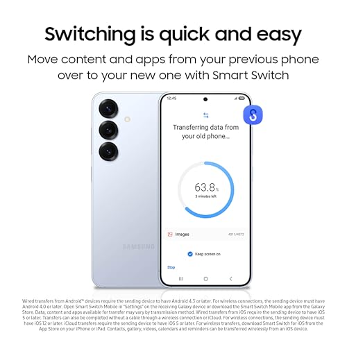 Samsung Galaxy S25 Cell Phone  128GB Smartphone  Unlocked Android  AI Night Mode Camera  Snapdragon 8 Elite Fast Processor  ProScaler Display  4000mAh Battery  2025  US 1 Yr Warranty  Navy