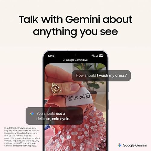Samsung Galaxy S25 FE Teléfono celular (2025), 128 GB, teléfono inteligente AI, Android desbloqueado, pantalla grande, batería de 4900 mAh, cámara de alta resolución, ediciones de fotos AI, duradero