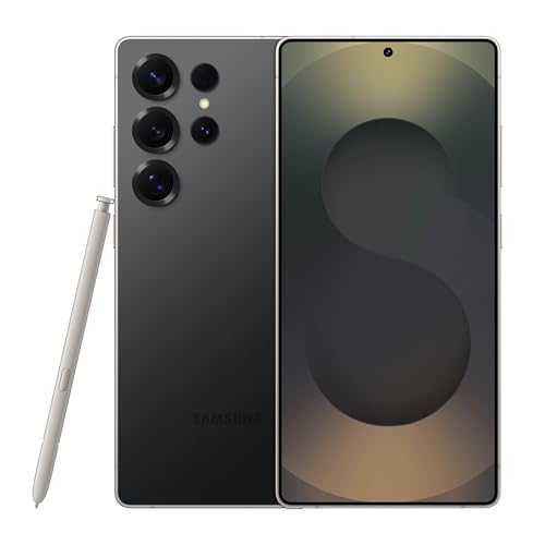 Samsung Galaxy S25 Ultra 256GB Smartphone Unlocked Android AI Night Mode Camera Snapdragon 8 Elite Fast Processor 5000mAh Battery Built in S Pen 2025 US 1 Yr Warranty Titanium Black