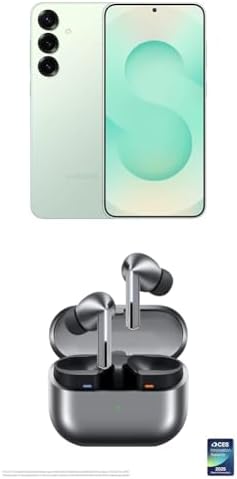 Samsung Galaxy S25  512GB Unlocked AI Smartphone  Mint w/ Galaxy Buds 3 Pro AI True Wireless Bluetooth Earbuds  Silver