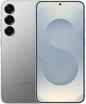Samsung Galaxy S25  Cell Phone  256GB Smartphone  Unlocked Android  AI Night Mode Camera  Snapdragon 8 Elite Fast Processor  ProScaler Display  4900mAh Battery  2025  US 1 Yr Warranty  Silver Shadow