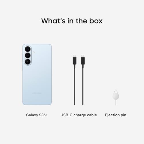 Samsung Galaxy S26   Unlocked Android Smartphone  512GB  Powerful Processor  Galaxy AI  Immersive Viewing  Durable Battery  2026  US 1 Year Warranty  Sky Blue
