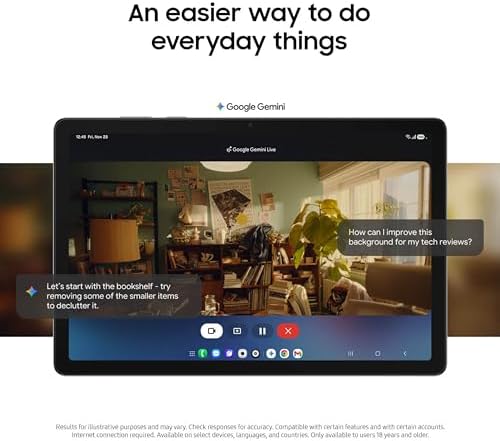 Samsung Galaxy Tab A11  5G 11  128GB Android Tablet  Wi Fi  Unlocked   Big Screen  Upgraded Chipset  Multi Window Display  US Version  2026  Gray  SM X238UZAAXAA  Renewed 