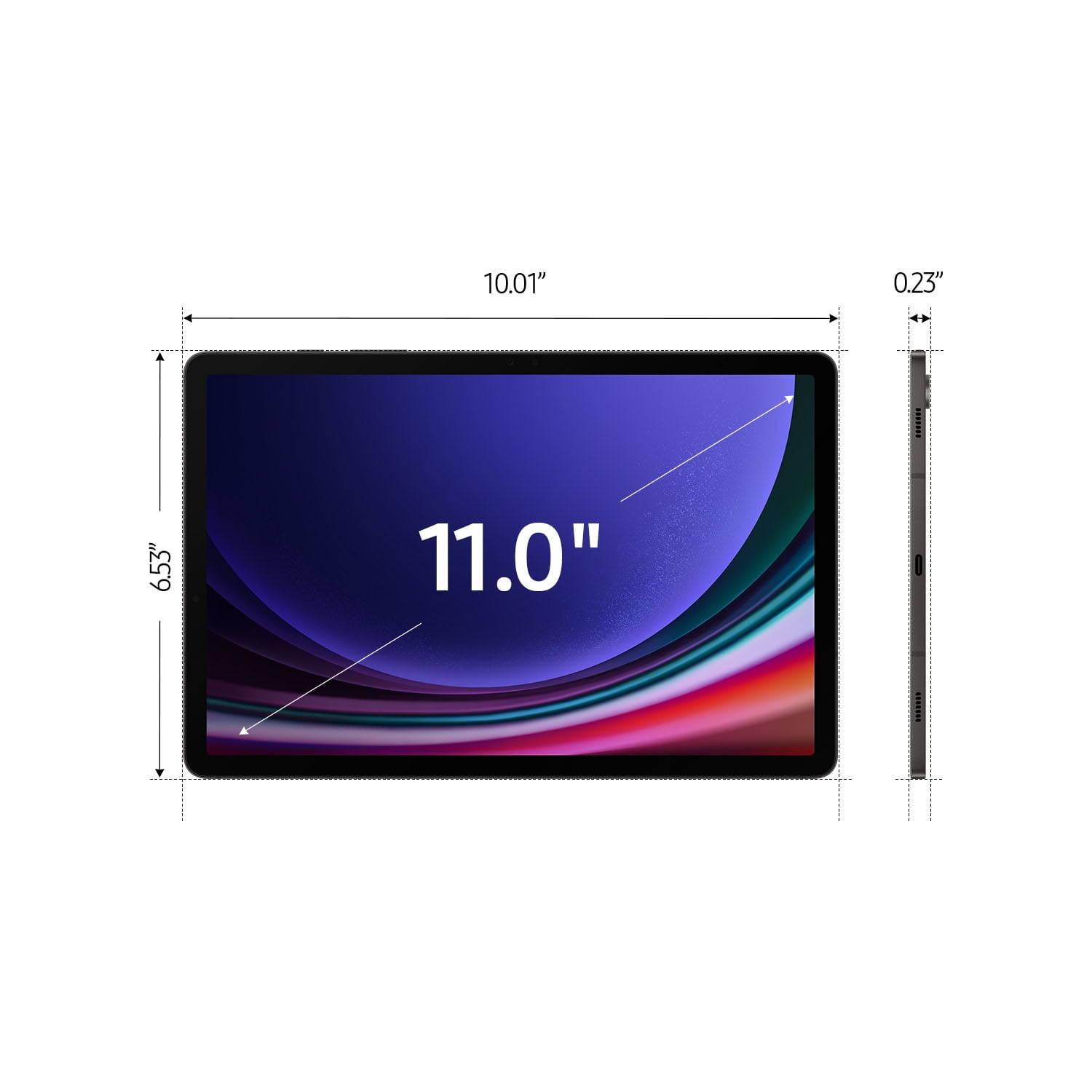 Samsung Galaxy Tab S9 11" Widescreen Tablet with S Pen 128GB  Android 13  Graphite